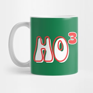 Ho Ho Ho - Ho cubed fun retro red and white Mug